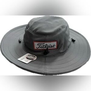 NWT Titleist Tour Aussie Golf Gray Bucket Hat